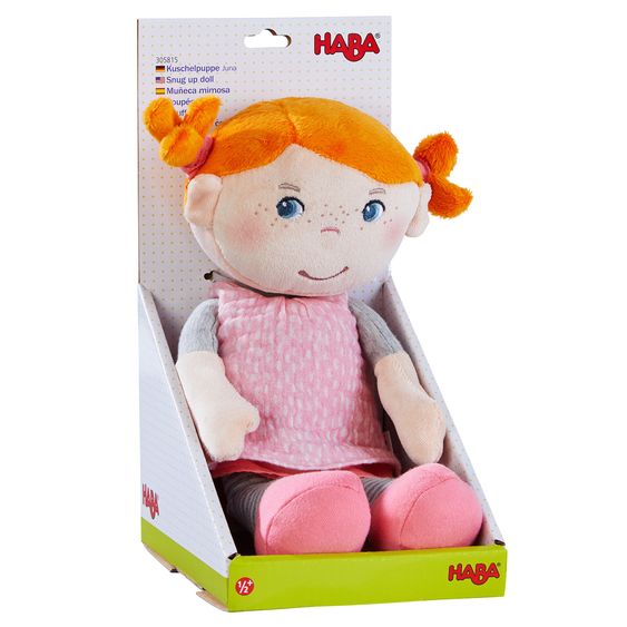 Haba Bambola di pezza Juna / bambola di peluche 25 cm