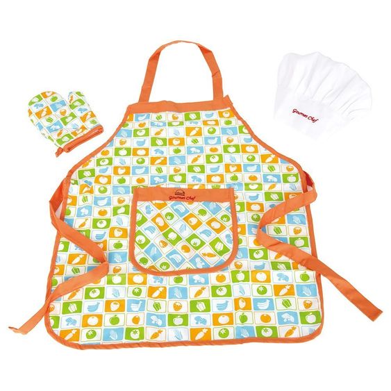 Hape 3-piece set chef with cooking apron