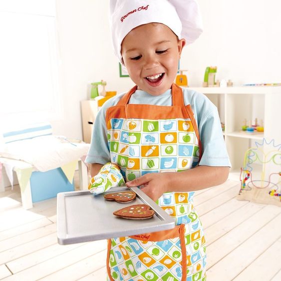 Hape 3-piece set chef with cooking apron