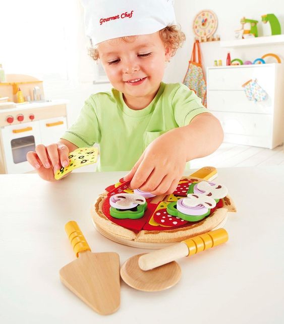 Hape 31-tlg. Pizza-Set aus Holz