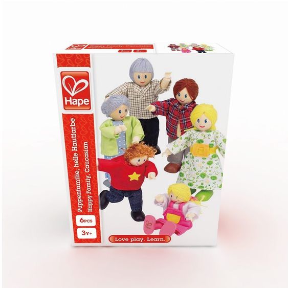 Hape 6-tlg. Set Puppenfamilie