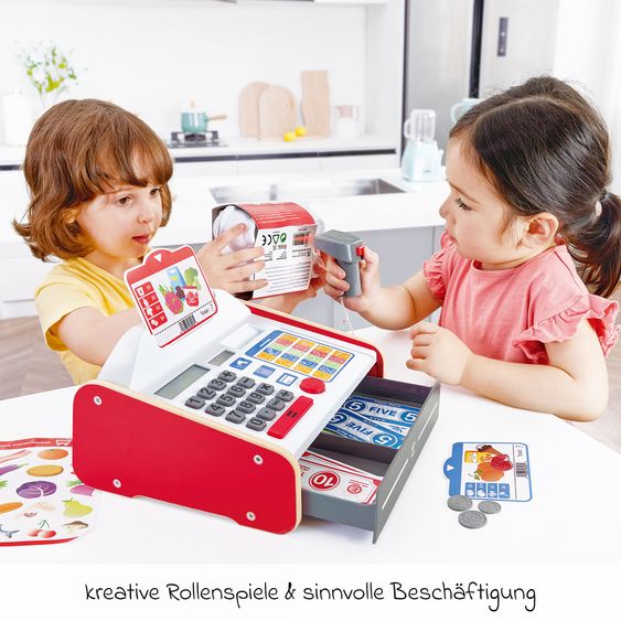 Hape Toy store accessories Play cash register with sound