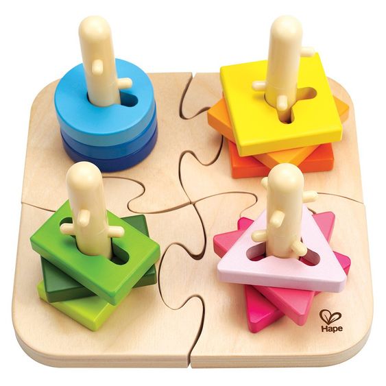 Hape Kreatives Steckpuzzle 16 Teile