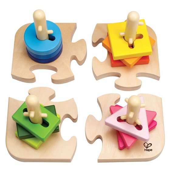 Hape Kreatives Steckpuzzle 16 Teile