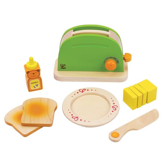 Hape Pop-Up Toaster mit Frühstücks-Set aus Holz