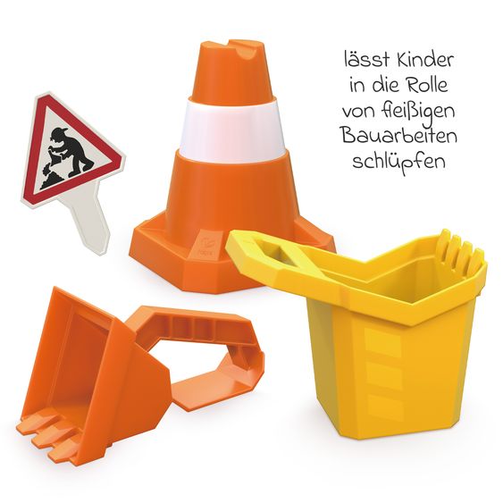 Hape Sandspielzeug-Set Baustelle 4-teilig