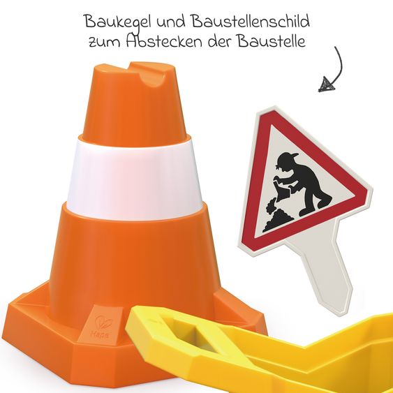 Hape Sandspielzeug-Set Baustelle 4-teilig