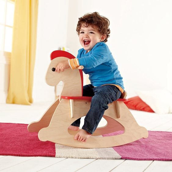 Hape Rocking Horse Rocky - Nature Red