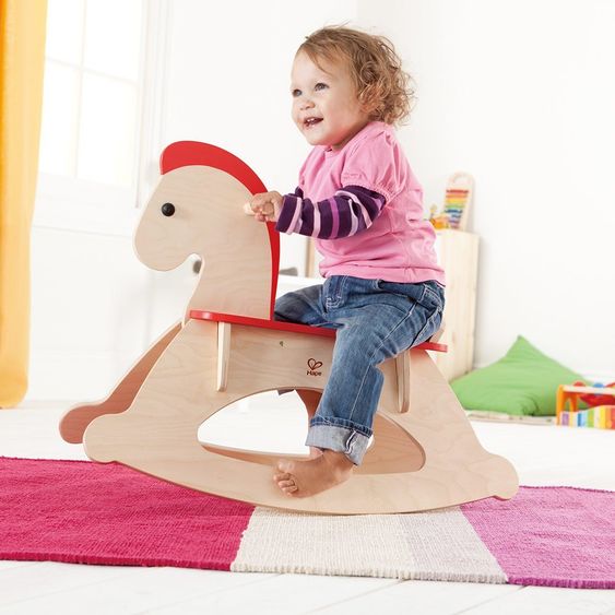 Hape Rocking Horse Rocky - Nature Red