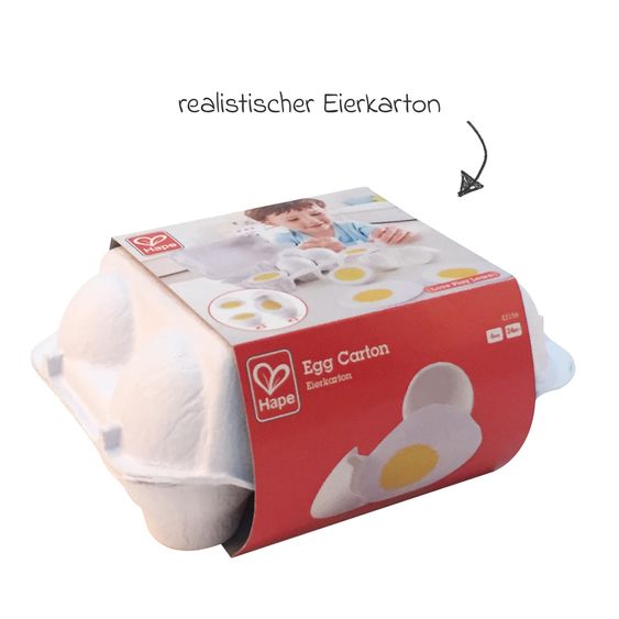 Hape Play food egg carton