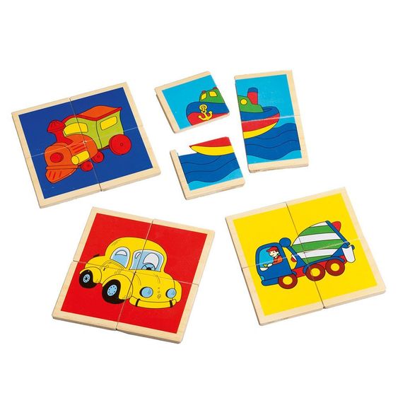 Happy People 1st Puzzle 4 Teile 4 in 1 - Fahrzeuge