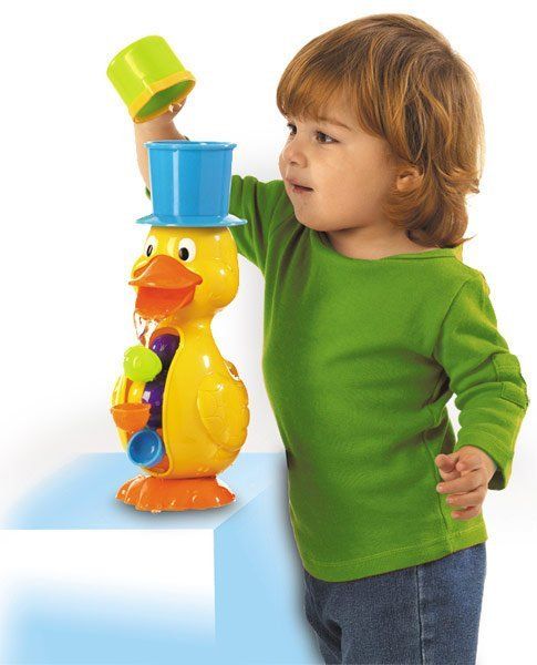 Happy People Giocattolo da bagno Mulino ad acqua Anatra