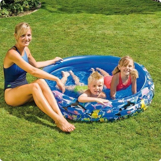 Happy People Planschbecken rund 158x26 cm - Ocean