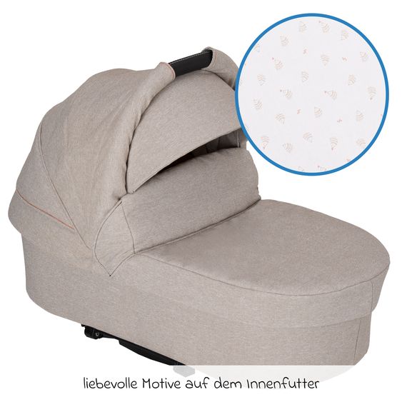 Hartan Babywanne / Falttasche Trend inkl. Windschutz & Softline Matratze für alle GTS-Modelle - Hedgehog Love