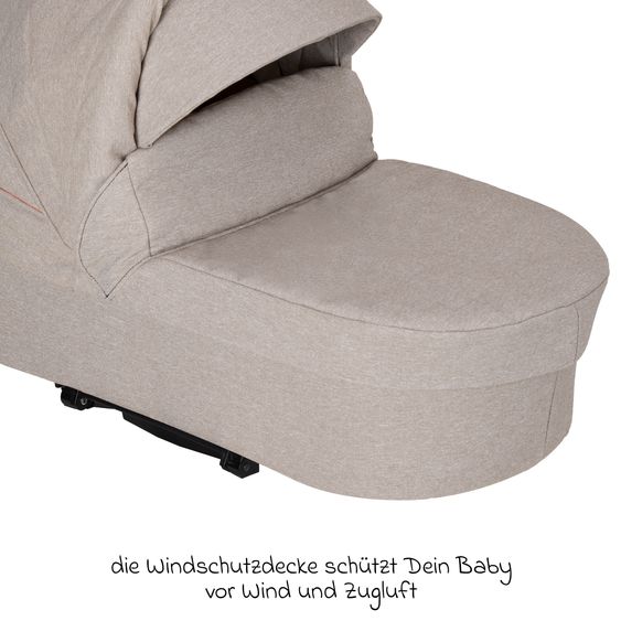 Hartan Babywanne / Falttasche Trend inkl. Windschutz & Softline Matratze für alle GTS-Modelle - Hedgehog Love