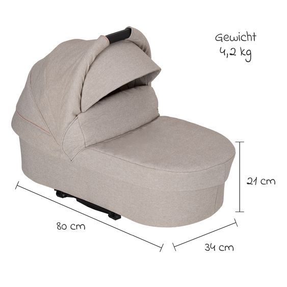 Hartan Babywanne / Falttasche Trend inkl. Windschutz & Softline Matratze für alle GTS-Modelle - Hedgehog Love