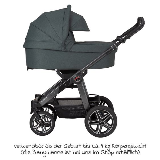 Hartan Buggy & Sportwagen Racer GTS bis 22 kg belastbar mit Handbremse, Knickschieber inkl. Regenschutz - Animal Stars