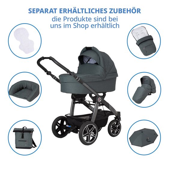 Hartan Buggy & Sportwagen Racer GTS bis 22 kg belastbar mit Handbremse, Knickschieber inkl. Regenschutz - Animal Stars