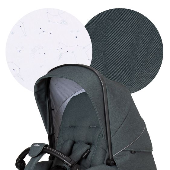Hartan Buggy & Sportwagen Racer GTS bis 22 kg belastbar mit Handbremse, Knickschieber inkl. Regenschutz - Animal Stars