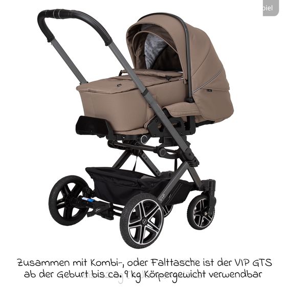 Hartan Buggy & Sportwagen Vip GTS bis 22 kg belastbar mit Teleskopschieber inkl. Regenschutz - Happy Feet