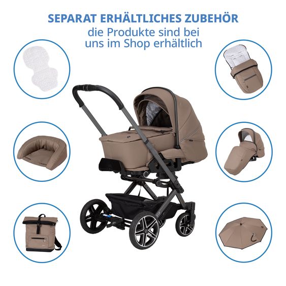 Hartan Buggy & Sportwagen Vip GTS bis 22 kg belastbar mit Teleskopschieber inkl. Regenschutz - Happy Feet