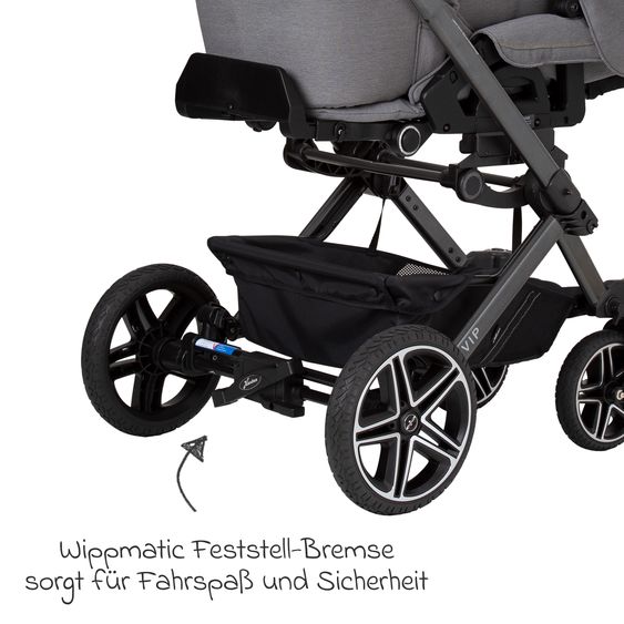 Hartan Buggy & Sportwagen Vip GTS bis 22 kg belastbar mit Teleskopschieber inkl. Regenschutz - Little Zoo