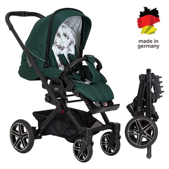 Hartan Passeggino e carrozzina Vip GTS fino a 22 kg di portata con maniglione telescopico incluso parapioggia - Panda Family