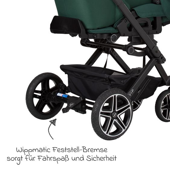 Hartan Buggy & Sportwagen Vip GTS bis 22 kg belastbar mit Teleskopschieber inkl. Regenschutz - Panda Family