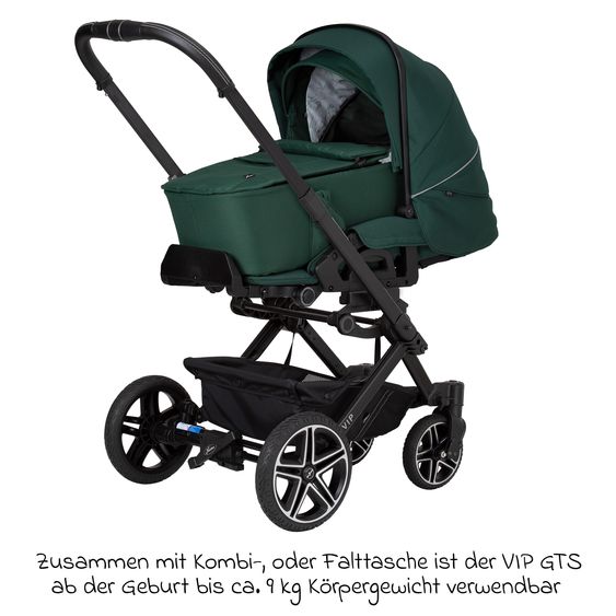 Hartan Buggy & Sportwagen Vip GTS bis 22 kg belastbar mit Teleskopschieber inkl. Regenschutz - Panda Family