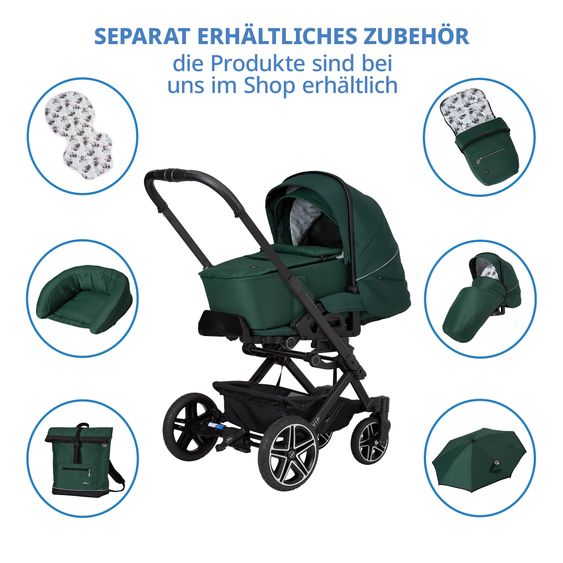 Hartan Passeggino e carrozzina Vip GTS fino a 22 kg di portata con maniglione telescopico incluso parapioggia - Panda Family