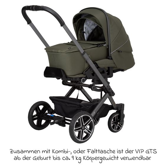 Hartan Buggy & Sportwagen Vip GTS bis 22 kg belastbar mit Teleskopschieber inkl. Regenschutz - Rainbow