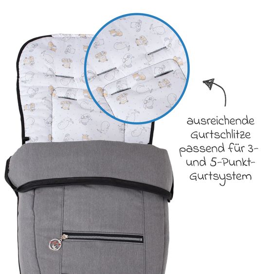 Hartan Fleece-Fußsack SoWi Casual mit Fleece-Einlage für Racer GTS, VIP GTS & Topline GTS - Little Zoo