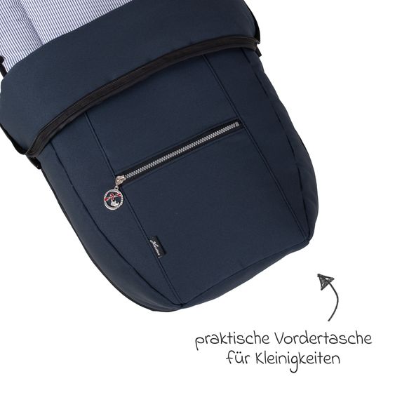 Hartan Fleece-Fußsack SoWi Casual mit Fleece-Einlage für Racer GTS, VIP GTS & Topline GTS - Navy Stripes