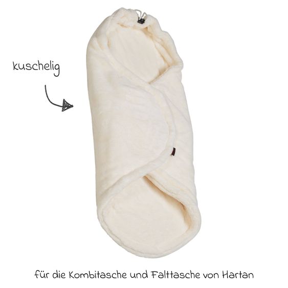 Hartan Pucknest warme Rundum-Kuscheleinlage für Kombitasche & Falttasche - Beige