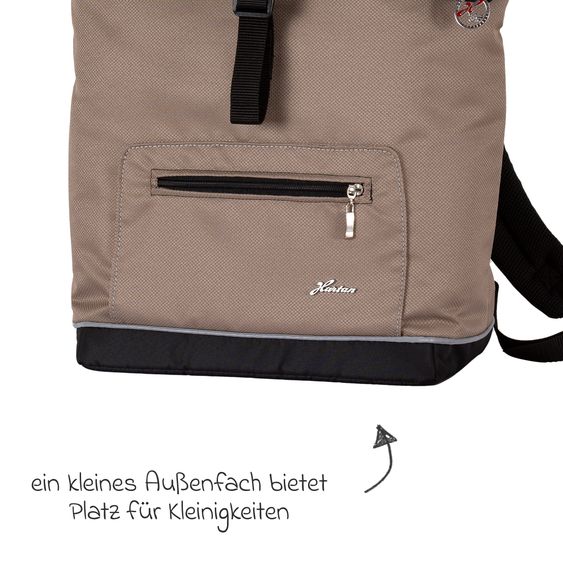 Hartan Wickelrucksack Space Bag Casual Rolltop inkl. Wickelauflage, Schmutztasche & Flaschenhalter - Happy Feet