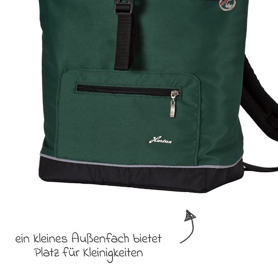 Hartan Wickelrucksack Space Bag Casual Rolltop inkl. Wickelauflage, Schmutztasche & Flaschenhalter - Panda Family