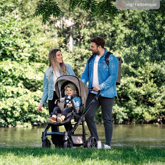 Hartan Wickelrucksack Space Bag Casual Rolltop inkl. Wickelauflage, Schmutztasche & Flaschenhalter - Panda Family