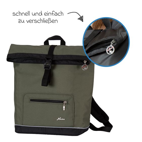 Hartan Wickelrucksack Space Bag Casual Rolltop inkl. Wickelauflage, Schmutztasche & Flaschenhalter - Rainbow