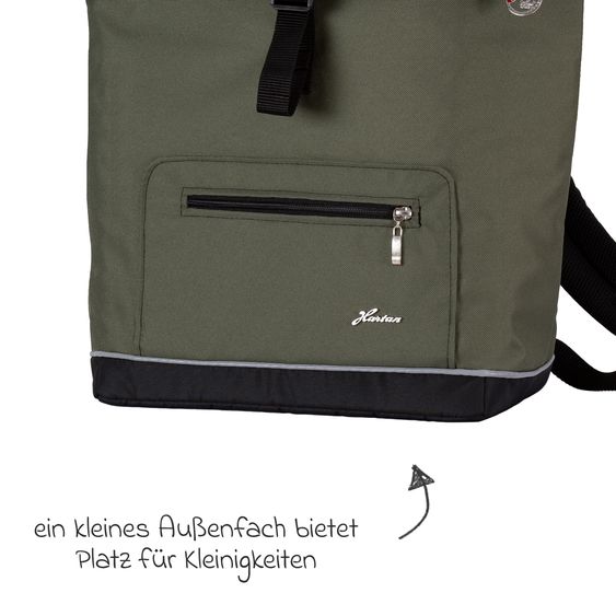 Hartan Wickelrucksack Space Bag Casual Rolltop inkl. Wickelauflage, Schmutztasche & Flaschenhalter - Rainbow