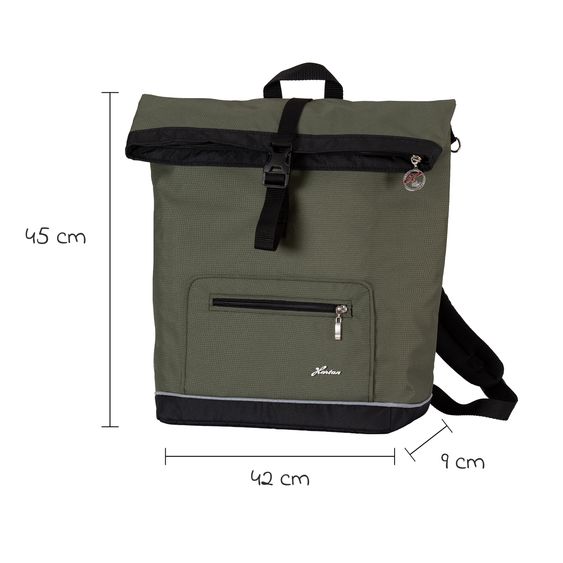 Hartan Wickelrucksack Space Bag Casual Rolltop inkl. Wickelauflage, Schmutztasche & Flaschenhalter - Rainbow