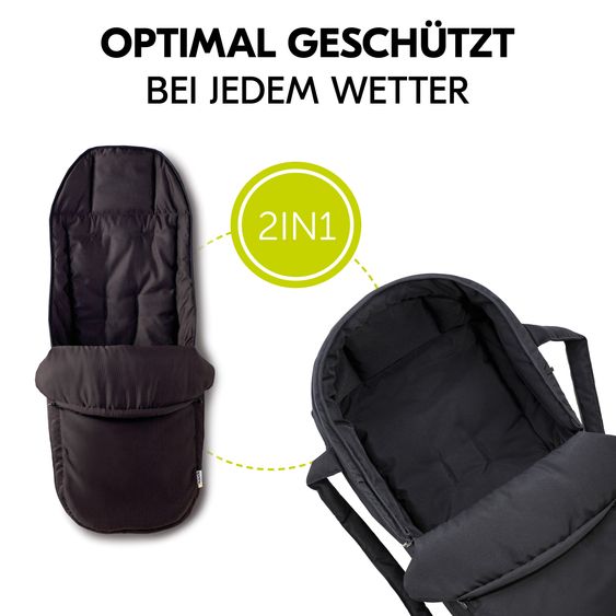 Hauck Nido con barella 2 in 1 - Nero