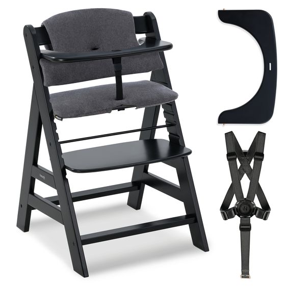 Hauck Set risparmio 2 pz Alpha Plus Seggiolone + Cuscino Deluxe - Nero