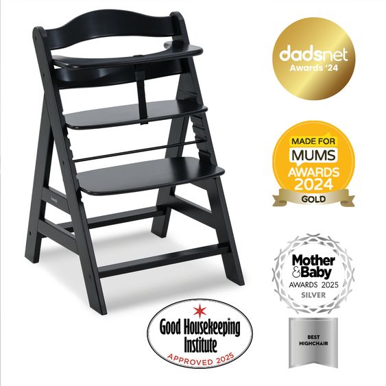 Hauck Set risparmio 2 pz Alpha Plus Seggiolone + Cuscino Deluxe - Nero