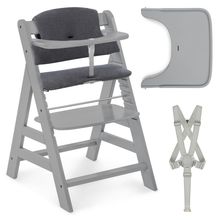 2-pc Alpha Plus Saver Set - Highchair + Seat Cushion Deluxe - Grey