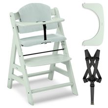 2-pcs Alpha Plus Saver Set - Highchair + seat cushion - Muslin - Mint