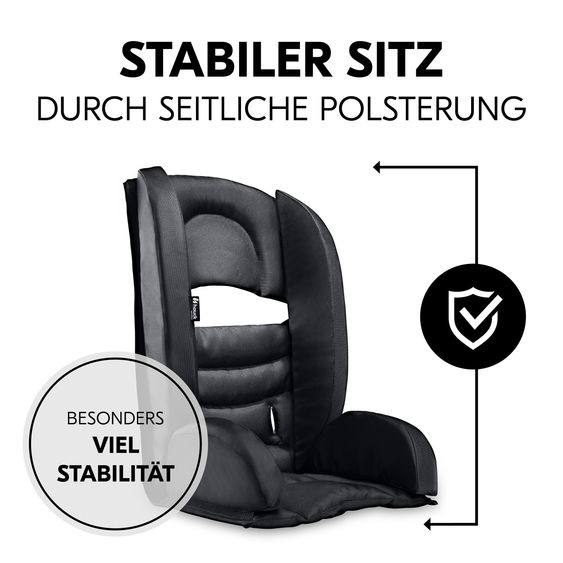 Hauck Set risparmio 2in1 Rimorchio bici Dryk Duo - per 2 bambini (fino a 44 kg) - Rimorchio bici & Passeggino cittadino - incl. 2 cuscini per sedile - Grigio