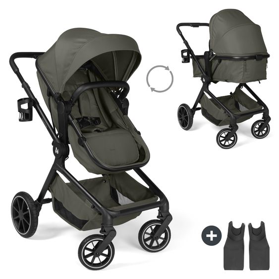 Hauck 2in1 Kinderwagen Convert N Care - Olive