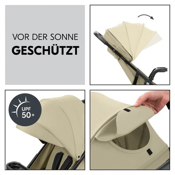 Hauck 2in1 Kinderwagen-Set Shop n Care Duo Set - inkl. Maxi-Cosi i-Size Cabriofix, Adapter + GRATIS Spieltier XL & Buggybuch mit Beißecke - Olive