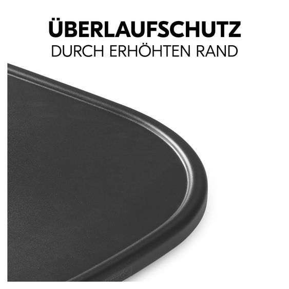 Hauck 3-tlg. Alpha Plus Sparset - Hochstuhl + Essbrett Click Tray + Sitzkissen in Melange Charcoal - Black