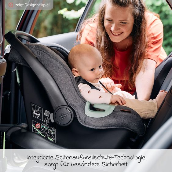 Hauck Set passeggino 3in1 Comfort N Care Trio Set - incl. Seggiolino auto per neonati i-Size Tulip - Nero